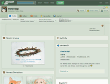 Tablet Screenshot of meowsap.deviantart.com