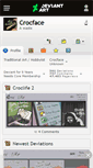 Mobile Screenshot of crocface.deviantart.com