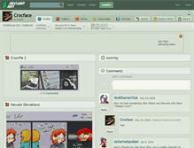 Tablet Screenshot of crocface.deviantart.com