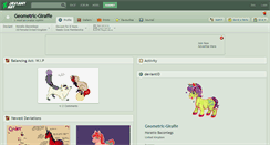 Desktop Screenshot of geometric-giraffe.deviantart.com