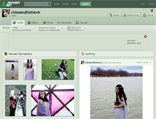 Tablet Screenshot of chloeandthehawk.deviantart.com