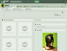 Tablet Screenshot of kahny.deviantart.com