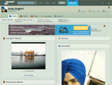 Tablet Screenshot of andy-singh91.deviantart.com