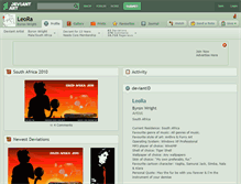 Tablet Screenshot of leora.deviantart.com