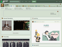 Tablet Screenshot of camth.deviantart.com
