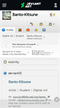 Mobile Screenshot of banto-kitsune.deviantart.com