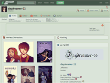 Tablet Screenshot of daydreamer-22.deviantart.com