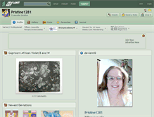 Tablet Screenshot of pristine1281.deviantart.com
