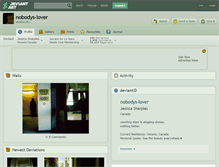 Tablet Screenshot of nobodys-lover.deviantart.com