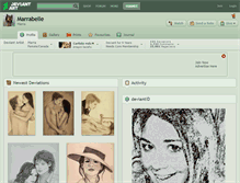 Tablet Screenshot of marrabelle.deviantart.com