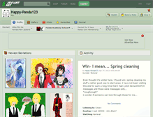 Tablet Screenshot of happy-panda123.deviantart.com