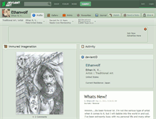 Tablet Screenshot of ethanwolf.deviantart.com