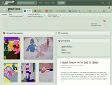 Tablet Screenshot of giant-falco.deviantart.com
