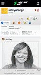 Mobile Screenshot of krissyorange.deviantart.com