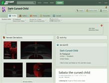 Tablet Screenshot of dark-cursed-child.deviantart.com