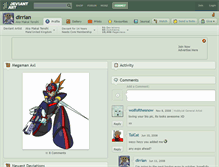 Tablet Screenshot of dirrian.deviantart.com