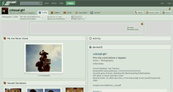 Desktop Screenshot of colossal-girl.deviantart.com