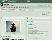Tablet Screenshot of colossal-girl.deviantart.com