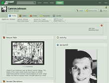 Tablet Screenshot of camronjohnson.deviantart.com