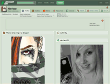 Tablet Screenshot of nevisse.deviantart.com