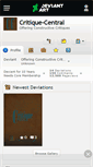 Mobile Screenshot of critique-central.deviantart.com