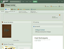 Tablet Screenshot of critique-central.deviantart.com