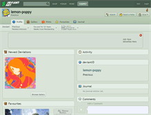 Tablet Screenshot of lemon-poppy.deviantart.com