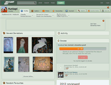 Tablet Screenshot of hunkapi.deviantart.com