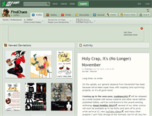 Tablet Screenshot of findchaos.deviantart.com