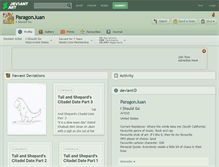 Tablet Screenshot of paragonjuan.deviantart.com