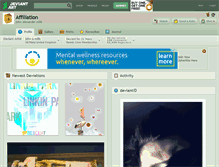 Tablet Screenshot of affiliation.deviantart.com
