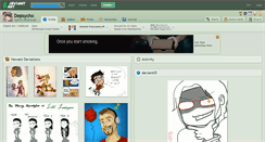 Desktop Screenshot of depsycho.deviantart.com
