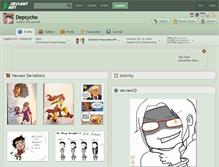 Tablet Screenshot of depsycho.deviantart.com