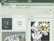 Tablet Screenshot of kai-luna.deviantart.com