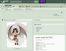 Tablet Screenshot of mimo-san.deviantart.com