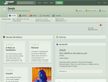 Tablet Screenshot of greyis.deviantart.com