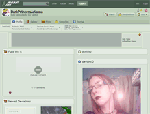 Tablet Screenshot of darkprincessarianna.deviantart.com