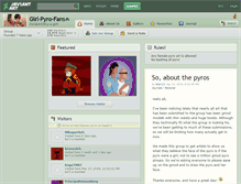 Tablet Screenshot of girl-pyro-fans.deviantart.com
