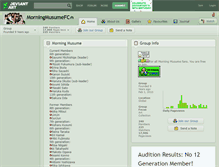 Tablet Screenshot of morningmusumefc.deviantart.com