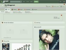 Tablet Screenshot of devildragorum.deviantart.com