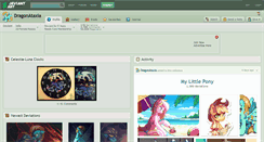 Desktop Screenshot of dragonataxia.deviantart.com