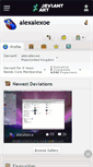 Mobile Screenshot of alexalexoe.deviantart.com
