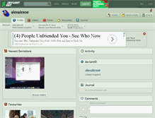 Tablet Screenshot of alexalexoe.deviantart.com