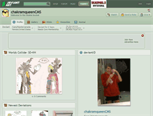 Tablet Screenshot of chakramqueencms.deviantart.com