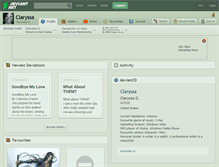 Tablet Screenshot of claryssa.deviantart.com