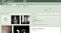 Desktop Screenshot of marukami.deviantart.com