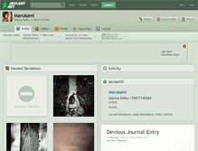 Tablet Screenshot of marukami.deviantart.com