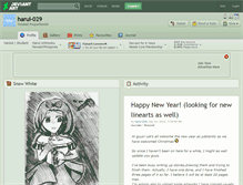 Tablet Screenshot of harui-029.deviantart.com