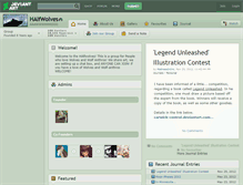 Tablet Screenshot of halfwolves.deviantart.com
