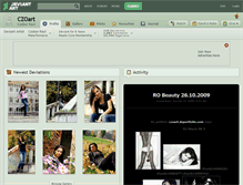 Tablet Screenshot of czoart.deviantart.com